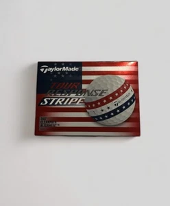 TaylorMade Tour Response Stripe USA 1 Dozen Golf Balls NEW - Picture 1 of 3