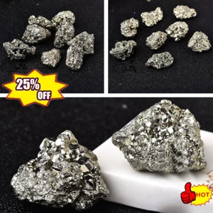 Cristallo di pirite naturale grappolo guarigione folli grado oro minerale caricato Spec|CALDO - Foto 1 di 11