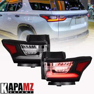 Pair LED Outer Tail Lights Lamps For 2018 2019-2021 Chevy Traverse w/Redline - Picture 1 of 9