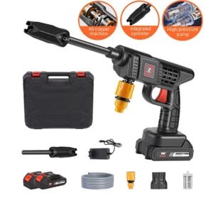 Idropulitrice Portatile Pistola a Spruzzo +2 Batterie 21V Auto Idropulitrice - Foto 1 di 10