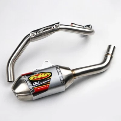 Full System Complete Muffler Exhaust Q4 Stainless For KAWASAKI KLX110 KLX110 R L - Image 1 of 4