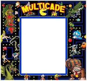 Multicade Arcade Monitor Blende Grafik Aufkleber Abziehbild - Bild 1 von 1