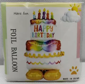 Anagram 53" Torta di Buon Compleanno Airloonz Palloncino in Foil - Foto 1 di 2