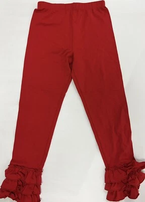 Kellys Kids Girls 10 Ruffle PantsCotton/Spandex Red - Image 1 of 4