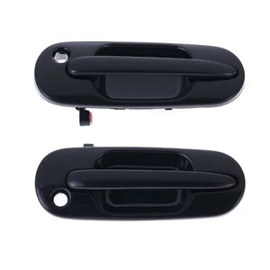 Door Handle Outer for Honda CR-V RD 97-01 Set of 2 Black FRONT LEFT+RIGHT - Picture 1 of 4
