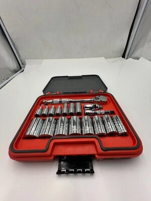 PROTO Genuine OEM 19 Piece Socket 3/8" Drive SAE J52119AS, 60MK99 Silver - Image 1 of 4