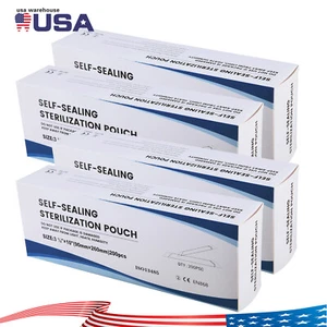 3.5" X 10" Self Sterilization Pouches Autoclave Pouch, Sterilizer Bags Dental US - Picture 1 of 20