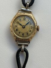 VINTAGE  WATCH AERO-ANKER BISCHOFF AU 20 GOLD PLATED 17 RUBIS SALE TOP MILITARY