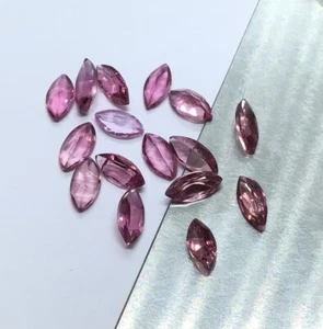 Natural Loose Gemstone Pink Tourmaline Marquise Cut Faceted For Jewelry Making - Bild 1 von 24
