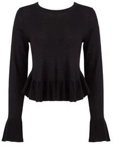 NWT $258 Joie Iona Wool Silk Peplum Sweater Size M - Picture 1 of 8