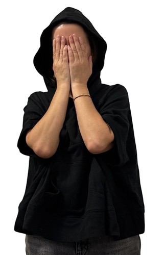 Alexander Wang Top nero con cappuccio taglia XS