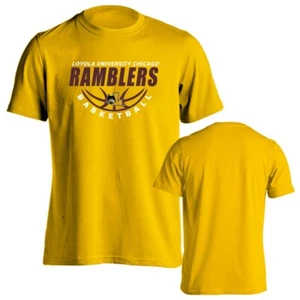 Loyola Chicago Ramblers Loyola University Basketball Logo Short Sleeve Tee - Picture 1 of 17