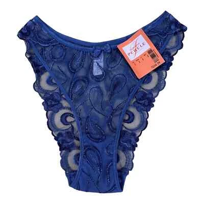 Bragas Simone Perele Mujer Talla Pequeña Azul Real Encaje Panty Nuevas con Etiquetas Talla 2 y2k De Colección Foto 1 de 4