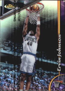 1998-99 Finest Refractors Milwaukee Bucks Basketball Card #214 Ervin Johnson