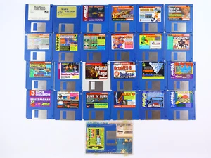 Menge 25 Amiga Videospiele & Demos - Mavis Beacon, Mathe Zauberer, Fußball Kind - Bild 1 von 3