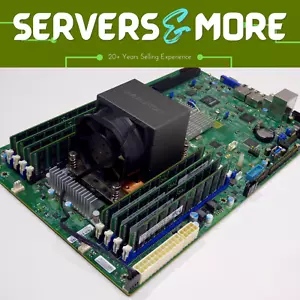 Supermicro X10SRW-F Combo + Intel Xeon E5-2620 v4 + 128GB Reg + Heatsink - Picture 1 of 7