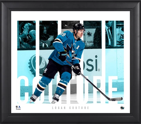 Logan Couture San Jose Sharks Framed 15x17 Player Panel Collage Cover
