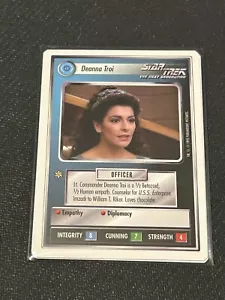 Star Trek CCG Beta WB 1995 Deanna Troi - Picture 1 of 2