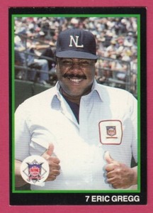 1988 Baseball Umpire card # 34 Eric Gregg National League