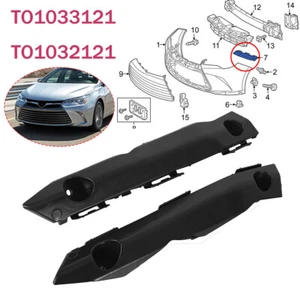 Pair of Front Bumper Brackets For 2015-2017 Toyota Camry Driver & Passenger Side - Picture 1 of 12