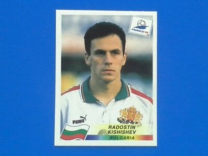 Panini toilet sticker France 98 n.285 Radostin Kishishev Bulgaria