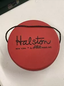 Vintage 1960’s Halston By Abbott Tresses Plastic Hat Box *RARE* 7.5in - Picture 1 of 7