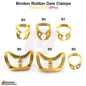 Juego de abrazaderas de goma dental B1/6 abrazadera de borde retractor abrazaderas de endodoncia 6 piezas - Imagen 1 de 7