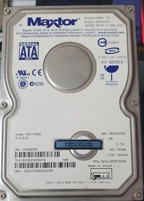 PCB Scheda logica Scheda elettronica Maxtor DiamondMax 10 Modello 6V250F0 - Immagine 1 di 4