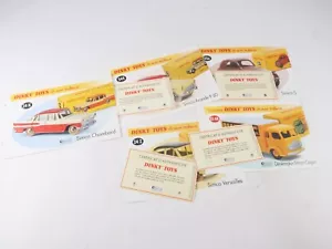 Atlas DINKY Bündel Von 5 Karteien Und Zertifikat Simca Nr° 23AN, 24Z, 24K, 35A, - Bild 1 von 2