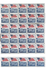 2609 Flag over the White House 6 Strips of 5 Plate 6 & 7 PNC YEAR 1992 MNH - Picture 1 of 6