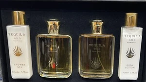 TEQUILA GOLD POUR HOMME 3.4 oz 100 ml 4 PIECE GIFT SET NEW IN GIFT SET BOX - Picture 1 of 4