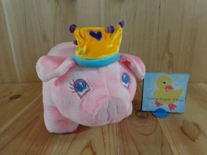 Dan Dee PRINCESA CERDO ALCANCÍA DE 10" Corona de Peluche Rosa Caja Rígida Interior - Imagen 1 de 7