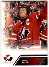 2013-14 UD Team Canada Gold Signatures Ryan Ellis Auto #75