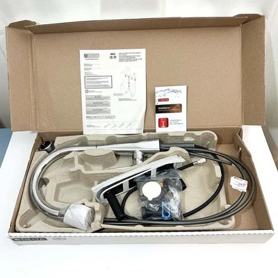 Delta Lenta Pulldown Kitchen Faucet, Single Handle, Chrome, 19802Z - Image 1 of 4