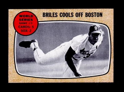 1968 Topps - World Series Nelson Briles #153 - БЕСПЛАТНАЯ ДОСТАВКА - Изображение 1 из 2