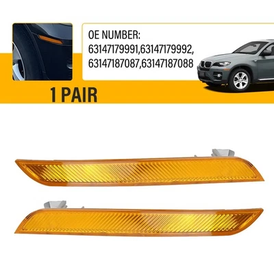 Front Bumper Marker Side Lamp Reflector For BMW X6 E71 E72 2008-2014 63147187088 - Изображение 1 из 4