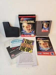 Tecmo Super Bowl 100% Complete in Box CIB with Inserts ~ Nintendo NES 1991 - Picture 1 of 11
