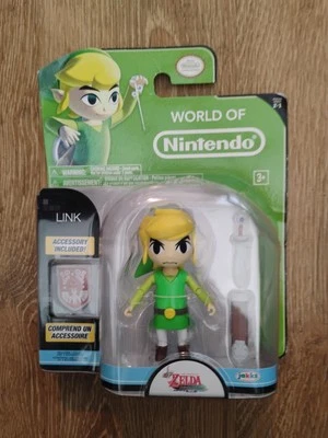 NUEVO •Figura Oficial Zelda Link Jakks Pacific World of Nintendo 2016 serie 2-1 Foto 1 de 4