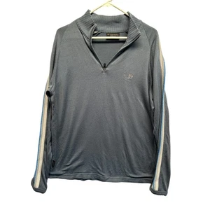 Icebreaker Sport LTD 320 Sweater Men Large 1/4 Zip Pullover 100% Merino Wool - Picture 1 of 11
