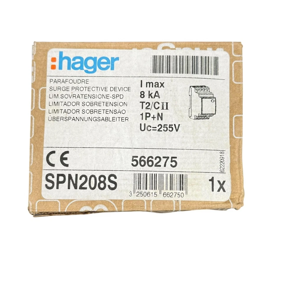 HAGER SPN 208S 8KV I MAX - Image 1 of 1