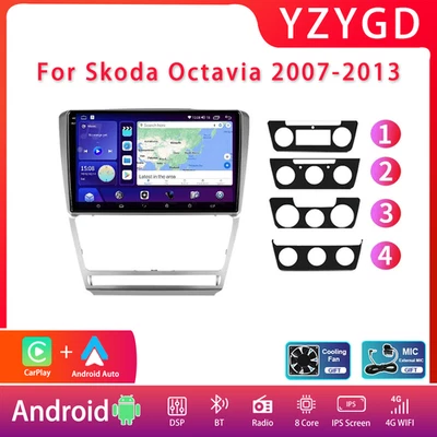 For Skoda Octavia 2007-2013 CarPlay Car Radio GPS Multimedia Video Screen Navi - Image 1 of 4
