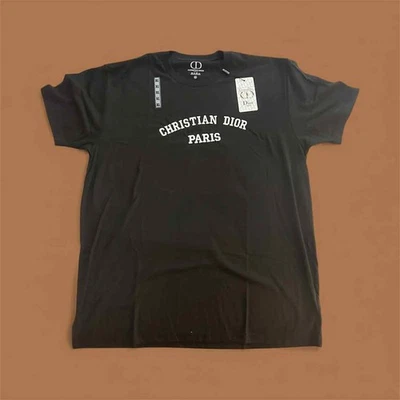 Camiseta Christian Dior para hombre negra con logotipo de París (talla XL) Foto 1 de 4