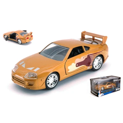 TOYOTA SUPRA SLAP JACK'S FAST & FURIOUS GOLD 1:32 Jada Toys Movie Modellino Nuov - Immagine 1 di 4