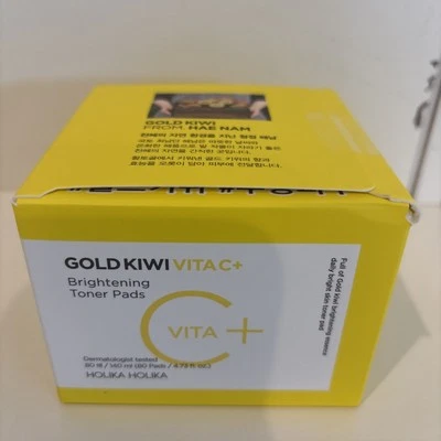 Holika Holika Korea Gold Kiwi Vita C+ Brightening Toner Pads 4.73 fl oz. 80 pads - Image 1 of 4