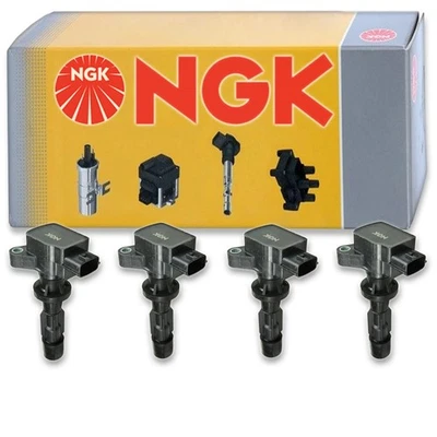 4 pcs NGK Ignition Coil for 2006-2015 Mazda MX-5 Miata 2.0L L4 - Spark Plug am - Image 1 of 4
