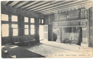 BLOIS 41 Hôtel d'Alluye Interior Postkarte geschrieben an Melle Baillet de Paris 1908 - Bild 1 von 2