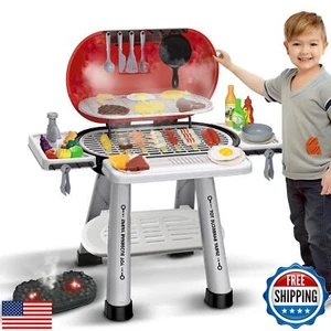 Kinder BBQ Grill Spielzeug Spielset - Barbecue Spielzeug 68PCS Camp Cooking Set, Pretend Pl - Bild 1 von 5