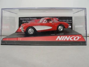 NINCO CHEVROLETTE CORVETTE HARD TOP 1958 RED 1:32 SLOT NEW OLD STOCK BOXED - Picture 1 of 8
