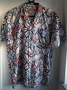 Vintage Cicerone (Italy) Tropical Hawaiian Cotton Shirt 45"-114.5cm M (18RL) - Picture 1 of 3