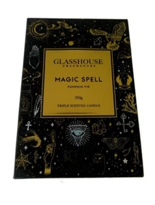 NEW Glasshouse Fragrances MAGIC SPELL Pumpkin Pie Candle 350g Swing Tag - Picture 1 of 12